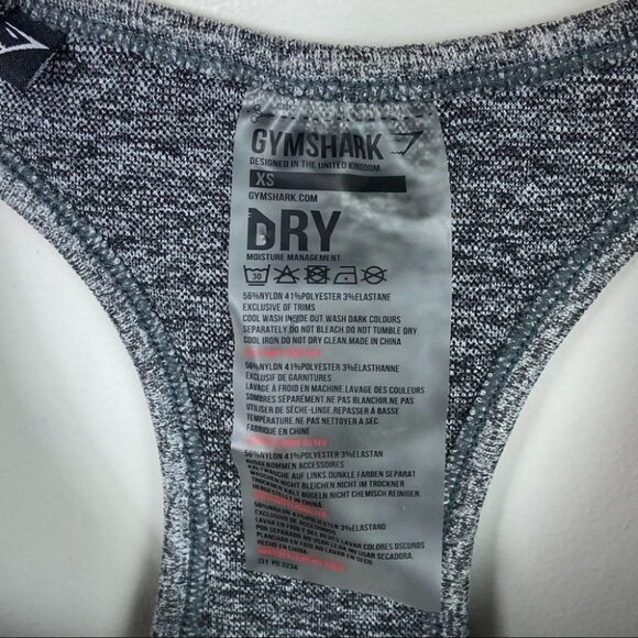 Gymshark Flex Matching Set Crop Leggings Sports Bra Grey Plum Size XS‎ Fitness - Picture 10 of 12